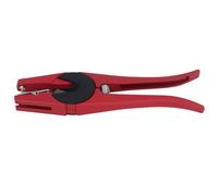 UPALDHOU Kit D'étiquettes Auriculaires pour Bétail, économie de Travail, Résistant aux Intempéries pour Bovins, Chevaux, Porcs, Moutons, avec Applicateur (Étiquette d'oreille jaune avec pince rouge