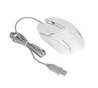 UPALDHOU Maison Ergonomique USB -maus -Gaming avec Un éclairage de Fond RVB Cordon d'alimentation pour Les Joueurs D'ordinateur (White)
