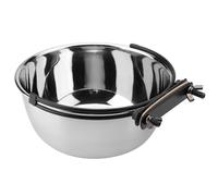 UPALDHOU Mangeoire à Eau et Nourriture Suspendue en Acier Inoxydable, Gamelle pour Chien et Chat, Conception Suspendue Durable et Robuste, Nettoyage Facile, Convient à Les Animaux de Compagnie (M)