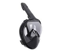 UPALDHOU Masque de Natation Anti-Brouillard, Vue Panoramique à 180 Degrés, Sangle à Tête Réglable, Conception Légère, Garde de Visage Respiratoire à Sec Complet pour Adultes Adolescents en apnée. (S