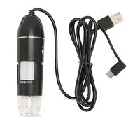 UPALDHOU Microscope Numérique USB 50x-1600x USB Type C avec 8 Lumières LED, Idéale pour Enseigner Les Outils de Recherche et Les Collectionneurs