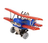 UPALDHOU Modèle d'avions Biplane Iron Vintage, Toy Toy for Kids, Photography Prop avec Un Design Rétro étonnant, Une Action de Retrait Divertissante, Un Accessoire de Photo Polyvalente