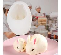 UPALDHOU Moules de Silicone Ensemble de 1 Moule de Lapin 3D pour les Bonbons et L'élaboration de l'argile: Résistant à la Température de 40 à +230 ℃ - Idéal pour Développer la capacité de (support