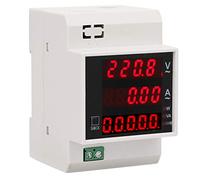UPALDHOU Multifonction Compteur D'Énergie 99.9A Rail DIN (AC200-450/100A) | Tension et courant alternatifs, puissance active, puissance apparente, facteur de puissance, haute précision de mesure,