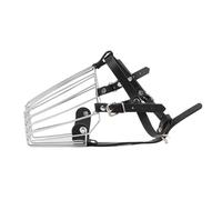 UPALDHOU Muselière Réglable avec Panier en Métal, Empêche de Mordre la Muselière pour Les Races de Chiens de Taille Moyenne et Grande.