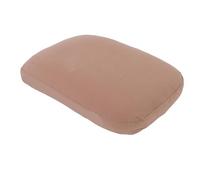 UPALDHOU Oreiller en Mousse à Mémoire de Forme, Oreiller Ergonomique Portatif de Soutien de Cou de Rebond Lent de Coton pour Le Camping Voyage Sac à Dos Dormant (Brown)