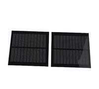 UPALDHOU Panneau Solaire, 2 Pièces Panneau Solaire en Polysilicium 1,3 W Mini Kit de Petit Module Portable pour L'extérieur 98 Mm X 98 Mm