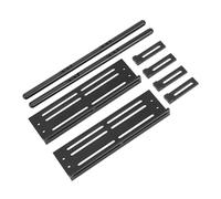 UPALDHOU Pédales de Voiture RC Kit d'installation Complète, Pédales Latérales Réglables en Alliage en Aluminium pour SCX10 1/8 1/10 Crawler, Protection Premium contre la Collision, Double Fonction,