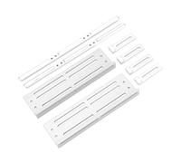 UPALDHOU Pédales de Voiture RC Kit d'installation Complète, Pédales Latérales Réglables en Alliage en Aluminium pour SCX10 1/8 1/10 Crawler, Protection Premium contre la Collision, Double Fonction,