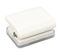UPALDHOU Perforateur 3 Trous Portable Durable pour Papier B5 A5 A6 A7 A4 5 Feuilles capacité 70 G, Localisation Précise, pour Classeurs, Manuels, Scrapbooking (blanc)