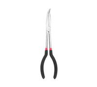 UPALDHOU Pince à Bec effilé Longue Portée, Nez courbé à 90 Degrés de 11 | Outil de Retrait de Fil de Bougie D'allumage, Construction en Acier à Outils, Poignée Viscoplastique Antidérapante, Tête de