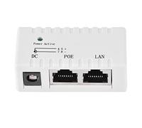 UPALDHOU POE Splitter Power sur L'INTERNEUR Ethernet pour Le Réseau LAN, Vitesse de Réseau Rapide de 10 M / 100 Mbit/S, Compatible avec des Dispositifs Standard, Conception de Jeu de Plugand (White)