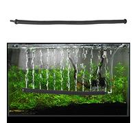 UPALDHOU Pompe à Tube de Barre de Diffuseur de Bulles D'air D'oxygène en Plastique pour Aquarium, Barre à Bulles Pliable pour une Meilleure Circulation de L'eau, avec Tête Unique de 5 X 20 Cm, Noir