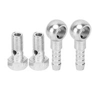 UPALDHOU Raccords de Conduite de Frein pour Turbocompresseur M8, Boulon Banjo pour Tuyaux de Carburant de 4 à 5 Mm, Rondelle d'étanchéité Solide pour les Performances du Moteur, usiné avec
