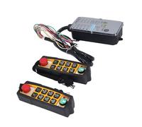 UPALDHOU Récepteur émetteur de Commutateur sans Fil D'ascenseur électrique à Double Poignée étanche Industriel pour Machines CNC de Convoyeur de Grue, Excellent Matériau ABS, DC24V