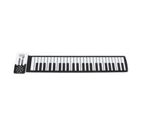 UPALDHOU Roll Up Piano Keyboard, 49 Touches Pliable Portable Portable Electronic Roll Piano avec Batterie pour Enfants Débutants, Outil d'apprentissage Musical Polyvalent, Mode de Pratique