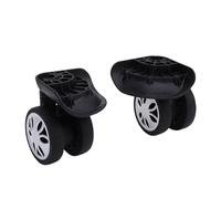 UPALDHOU Roues de Valise à Bagages 1 Paire, ABS Roues de roulettes de Remplacement de Valise de Validation Universelle Silencieuse pour Réparation de Bricolage
