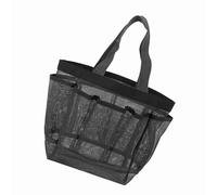 UPALDHOU Sac de Douche en PVC Portable Noir, Sac de Toilette Suspendu pour Le Dortoir des éléments Essentiels, Cosmétique Sec Rapide avec 8 Poches, Organisateur de Douche Idéal pour Le (Grey)