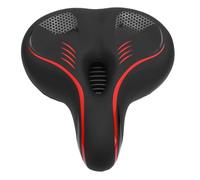 UPALDHOU Selle à Vélo Confortable pour Femmes Hommes de Vélo Extra-Doux Extra Doux avec Amortisseur et Arches en Mousse de Mémoire Houstouflée Creux pour Le électrique de la Route de Montagne (Rouge)