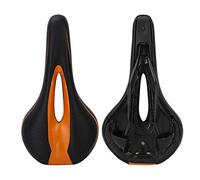 UPALDHOU Selle de Vélo, Forme Ergonomique Absorbant Les Chocs, 27,5 X 14 Cm | Profil profilé de soulagement des cuisses, amortissement des vibrations de la route, housse en PU scellée, rail en acier