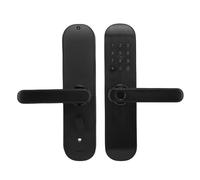 UPALDHOU Serrure de Porte à Empreinte Digitale, Poignée d'entrée sans clé, avec Alimentation de Secours, Serrure Numérique Intelligente pour Portes de 35 Mm à 80 Mm, Matériau en Acier Inoxydable,