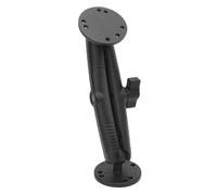 UPALDHOU Support de Détecteur de Poisson, Support électronique Marin en Alliage D'aluminium avec Tête Sphérique de 1 Pouce pour Lowrance Humminbird, Remplacement pour Kit, Base (17 cm)