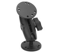UPALDHOU Support de Détecteur de Poisson, Support électronique Marin en Alliage D'aluminium avec Tête Sphérique de 1 Pouce pour Lowrance Humminbird, Remplacement pour Kit, Base (9 cm)