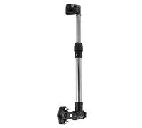 UPALDHOU Support de Parapluie de Vélo, Support Télescopique Réglable en Acier Inoxydable avec Pivot à 360° pour Poussette de bébé, Landau, Vélo MBC, Utilisation en Extérieur