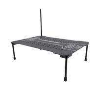 UPALDHOU Table IGT Portable Table Barbecue de Camping de Pliage Extérieur Tableau de Carbone Robuste Construction Modulaire de Conception Modulaire 4 Corners Accessoires Rodons de Hauteur Réglables