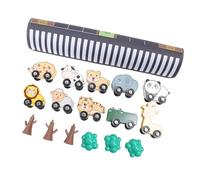 UPALDHOU Tapis de Jeu de Tapis de Voiture, de Circulation éducatif avec Ensemble de Jouets 16 Pièces pour Les Tout-Petits de 2 Ans et Plus, Engageant pour Les Jeux Préscolaires et à la Maison