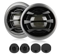 UPALDHOU Tweeter de Haut-Parleur Audio de Voiture, 150 W 4 Ohm 91 DB | Haut-parleur en Corne de Fer pour Porte de Voiture, Son Stéréo Noir Anti-poussière, Faible Consommation D'énergie,