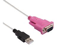 UPALDHOU USB 2.0 à RS232 Câble de Connexion Série Convertisseur de Câble à Longue Durée du Mâle à Longue Durée pour le Scanner de Code-barres POS-System 1,5 M Argent