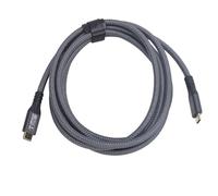 UPALDHOU USB C -ZU USB C Câble DE Charge Rapide 240W PD3.1 TRANSMISSION DE DONNÉES 20GBIT / S 4K 60 Hz Vidéo pour, OS X, Grade, (2m)