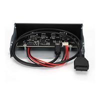 UPALDHOU USB3.1 Type E-Simple Front Panel USB3.0 + 2.0 Interface pour Les Accessoires de Bureau, Noir