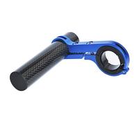 Upanbike - Extension de guidon en fibre de carbone pour guidon de vélo - Pince Pour Compteur de Vitesse de Vélo, Phare, Support de Lampe, pince simple bleue 10 cm, 3.9 ''