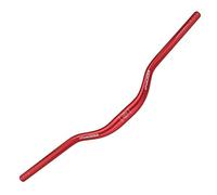 UPANBIKE Guidon de vélo de montagne 31,8 mm en alliage d'aluminium extra long 720 mm avec surface peinte mate (rouge, 720 mm)