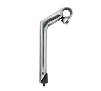 UPANBIKE - Potence de vélo 22,2 mm 25,4 mm en Alliage d'aluminium en Forme de col de Cygne 40 mm Longueur de Tige 220 mm,80mm*180mm*30°(Argent)