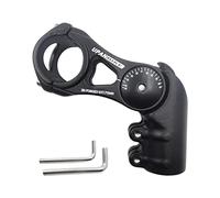 UPANBIKE Potence de vélo réglable 31,8 mm, 130 degrés, 75 mm, 95 mm, 130 mm en alliage d'aluminium pour VTT, BMX, vélo de route (noir, 31,8 x 75)