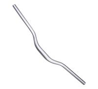 UPANBIKE VTT vélo Extra Long guidon φ31.8mm 720mm / 780mm Riser Bar(Argent, 720mm)