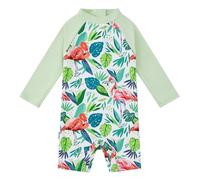 upandfast Maillot de Bain bébé garçon avec Bouton en Bas,Maillot de Bain Une pièce Enfant avec Protection Solaire UPF 50+ (Flamants, 9-12 Mois)