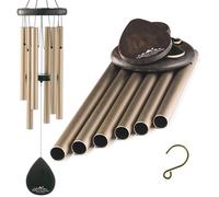UpBlend Outdoors Carillon éolien pour extérieur - Carillon éolien doré de 71,1 cm pour l'extérieur, Carillon éolien harmonique pour Femme, idée Cadeau pour Maman, Grand-mère, jardiniers, Porche