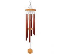 UpBlend Outdoors Carillon éolien pour extérieur - Carillon éolien Rouge cuivré de 73,7 cm pour l'extérieur, Carillon à Vent Zen pour l'extérieur, Carillon à Vent décoratif pour Maman, Grand-mère
