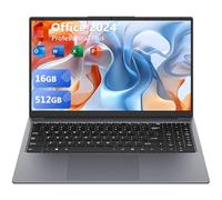 Upbud Ordinateur Portable 15,6" Win 11 Pro M3-8100Y(Jusqu'à 3,40 GHz),16 Go RAM,512 Go SSD,PC Portable Ultra-Léger MS Office 365 Inclus,Écran FHD 1920x1080,Wi-FI 5 Double Bande,BT5.0,HDMI