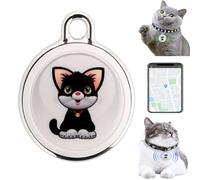 Updata Mini traceur GPS pour chat et chien Tracker de positionnement global pour chiens et chats Suivi de localisation en temps réel sans frais mensuels Tracker étanche GPS inclus Collier inclus