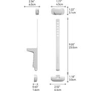 Updated Baby Safety Washing Machine Dryer Door Holder, Washing Machine Door Lock, Keep Washer Door Open (White) (2 Pieces)