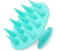Updated Scalp Massage Brush,Built-in Silicone Shampoo Brush with Long and Rigid Bristles,Suitable for Long,Thick and Curly Hair,Wet and Dry,Turquoise