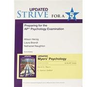 Updated Strive for a 5 Preparing for the AP Psychology Exam by C Nathan DeWall David A Myers C Nathan DeWall (Auteur)
