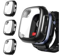 Upeak 3 Pack Protection Ecran Coque pour XPLORA X5 Play Kids, Rigide PC Anti-Rayures Housse de Protecteur Cover pour XPLORA X5 Play, Noir