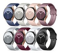 Upeak Bracelet en silicone pour Samsung Galaxy Watch 7/6/5/4 40/44 mm et 43/47 mm Classic/Pro/45 mm/42/46 mm Classic, bracelet de sport de 20 mm pour homme et femme, couleur Morandi