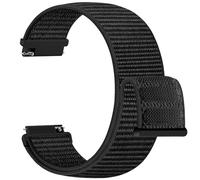 Upeak Nylon Bracelet 22mm Compatible avec Garmin Venu 3 Vivoactive 4 Forerunner 265 255, Band de Sport pour Amazfit Balance Samsung Galaxy Watch 3 45mm, Noir